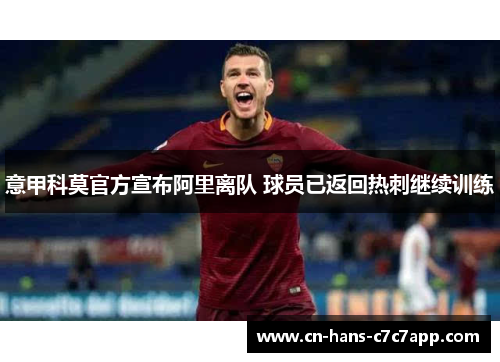 意甲科莫官方宣布阿里离队 球员已返回热刺继续训练